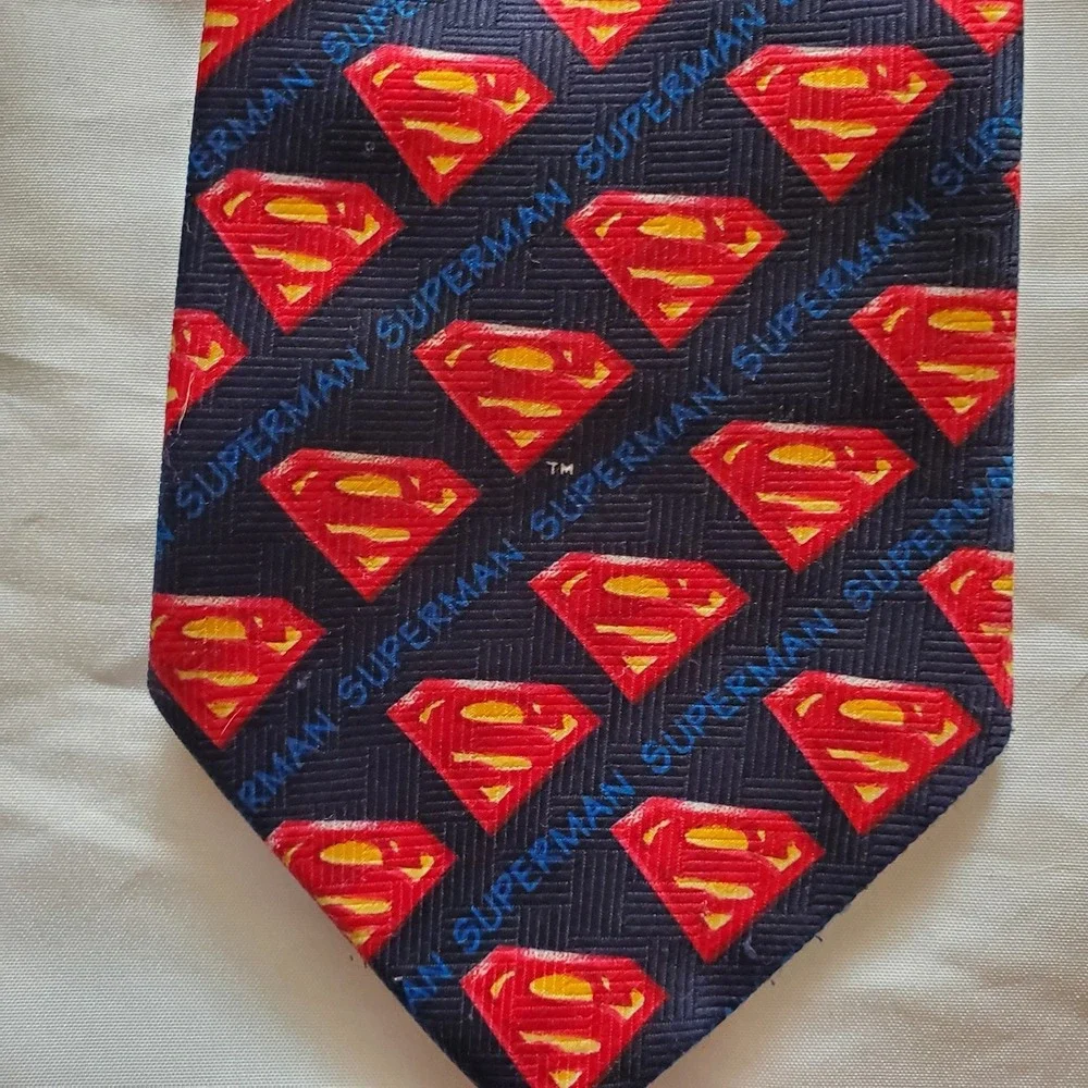 Superman Logo All‎ Over Print Neck Tie DC Comics Superman